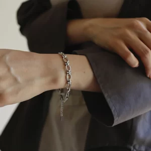 ステンレス　ブレスレット シルバー　ゴールド　チェーン　カジュアル　おしゃれ　