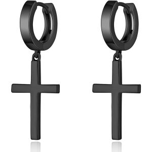 Jiamiaoi クロスイヤリング 男女兼用 低刺激性