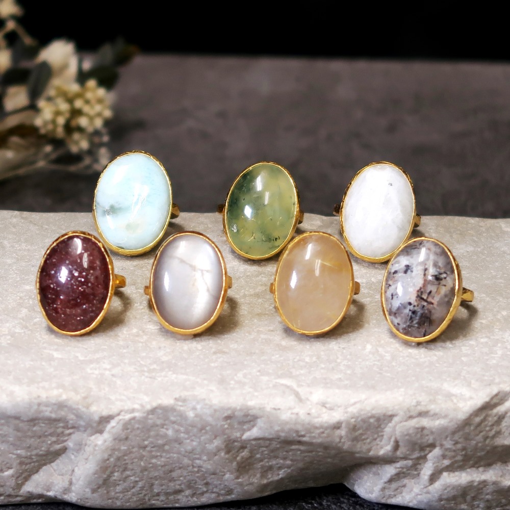 天然石 リング 指輪 22金