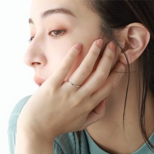 ダイヤモンド リング 18金 日本製 レディース