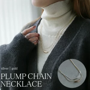 重ね付け 3way ネックレス チェーン 2連ネックレス