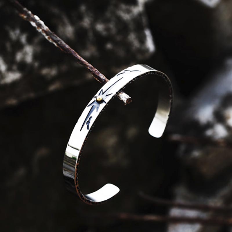 インディアンジュエリーステンレスバングル アームレット