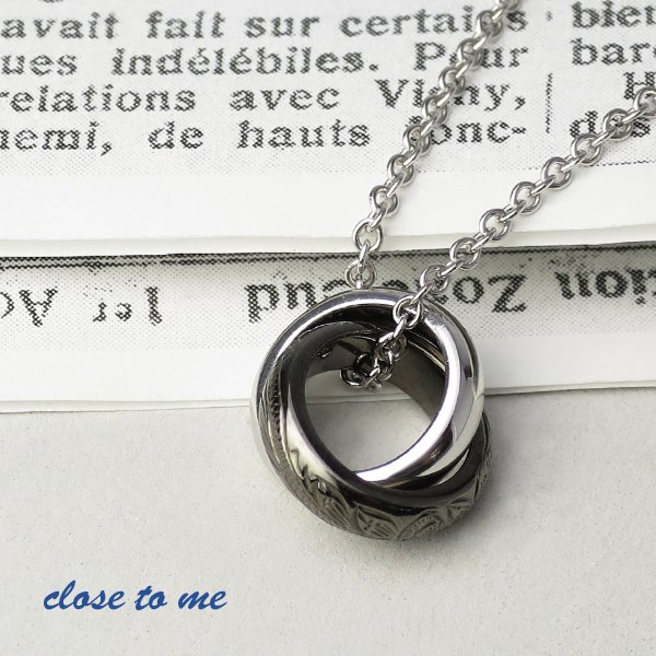 シルバー925 ハワイアンジュエリー ダブルリング close to me