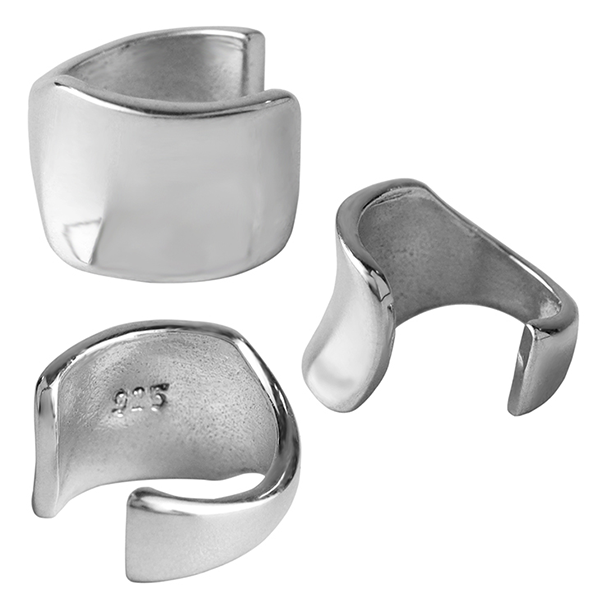 シルバー925 ゴールドK24 イヤーカフ 1P 片耳用